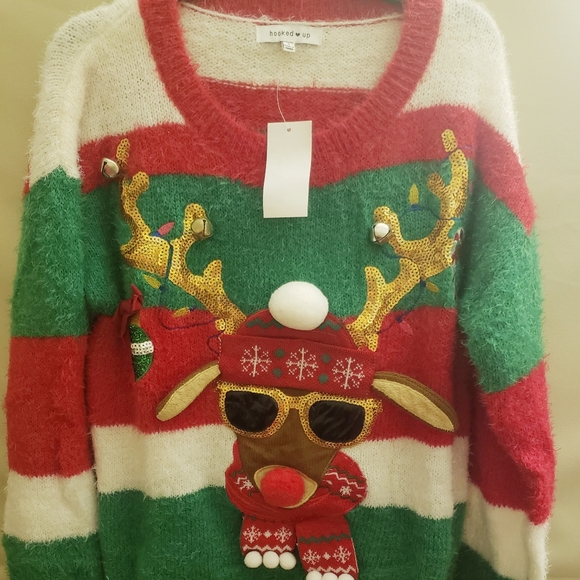 "SALE"Hookedup by IOT Juniors Reindeer Christmas - Picture 4 of 6